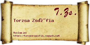 Torzsa Zsófia névjegykártya