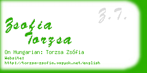 zsofia torzsa business card